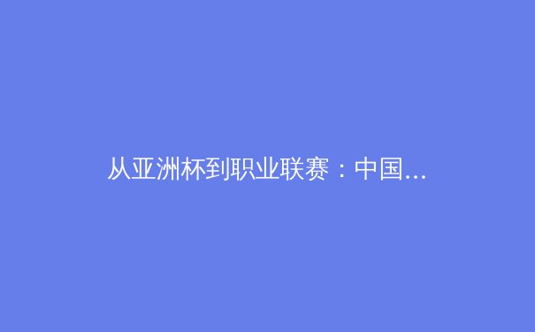 从亚洲杯到职业联赛：中国体育产业的价值重构与挑战 - 4
